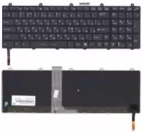 Клавиатура для ноутбука MSI GE60, GE70, GT70 с подсветкой, черная с рамкой