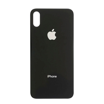 Задняя крышка (стекло) для iPhone X (черная)