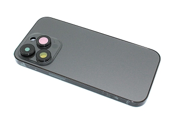 Задняя крышка (корпус) в сборе с рамкой для Apple iPhone 14 Pro черная