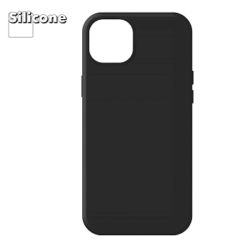 Силиконовый чехол для iPhone 15 Plus "Silicone Case" (черный)