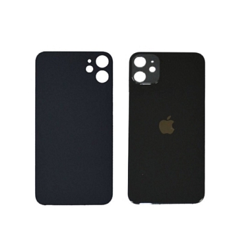 Задняя крышка (стекло) для iPhone 11 (черная)