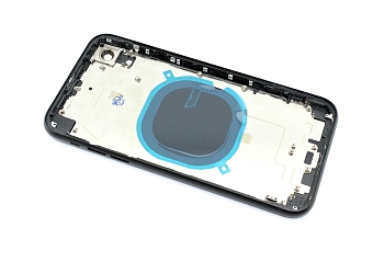 Задняя крышка (корпус) в сборе с рамкой для Apple iPhone XR black