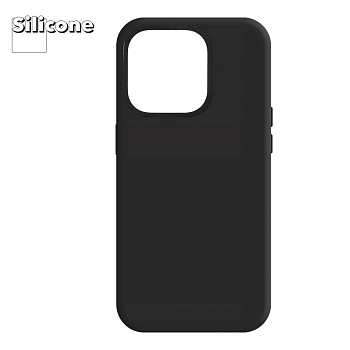 Силиконовый чехол для iPhone 15 Pro "Silicone Case" (черный)
