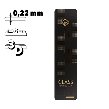 Защитное стекло+ Силиконовый чехол WK Star Trek 3D Curved Edge Tempered Glass для Apple iPhone 7 Plus с рамкой (черное)