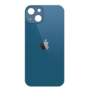 Задняя крышка (стекло) для iPhone 13 (синяя)