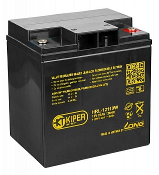 Аккумуляторная батарея Kiper HRL-12110W, 12В, 28Ач