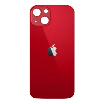 Задняя крышка (стекло) для iPhone 13 (красная)