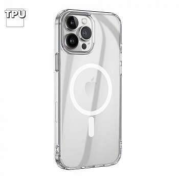 Чехол HOCO Magnetic для Apple iPhone 15 Pro, TPU (прозрачный)