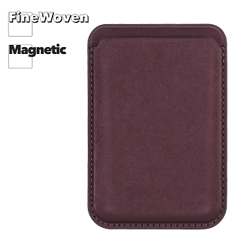 Чехол-бумажник магнитный MagSafe FineWoven для iPhone (Mulberry)
