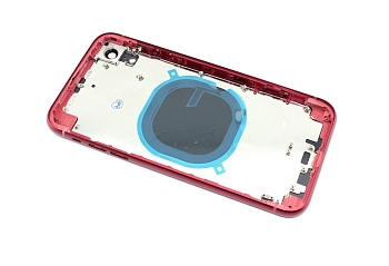 Задняя крышка (корпус) в сборе с рамкой для Apple iPhone XR red