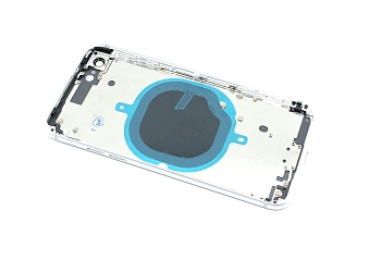 Задняя крышка (корпус) в сборе с рамкой для Apple iPhone 8, white