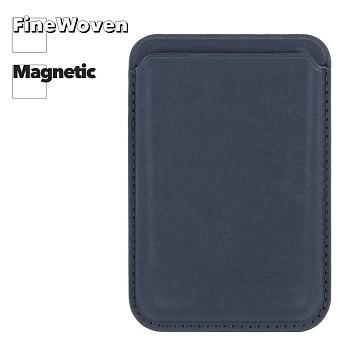 Чехол-бумажник магнитный MagSafe FineWoven для iPhone (Pacific Blue)