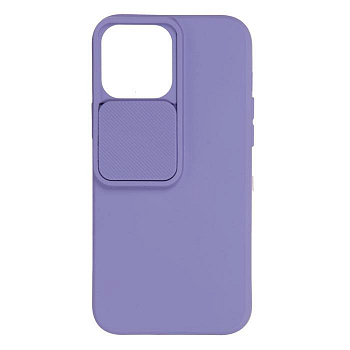 Накладка UNBROKE soft case with camera slider для iPhone 13 Pro Max, фиолетовая