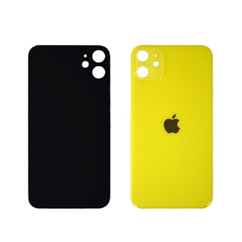 Задняя крышка (стекло) для iPhone 11 (желтая)