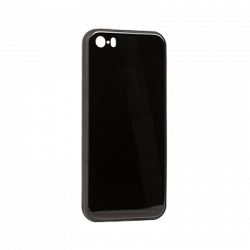 Защитная крышка для Apple iPhone 5, 5S, SE глянцевая защита от царапин (черная)
