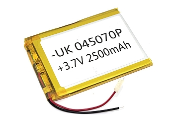 Аккумуляторная батарея Li-pol (4x50x70мм), 2pin, 3.7В, 2000мАч