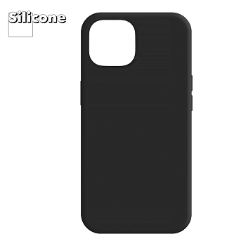 Силиконовый чехол для iPhone 15 "Silicone Case" (черный)