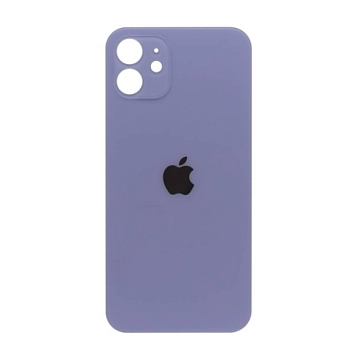 Задняя крышка (стекло) для iPhone 12 (фиолетовая)