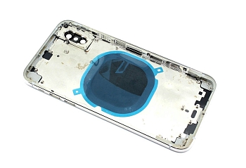 Задняя крышка (корпус) в сборе с рамкой для Apple iPhone Xs white