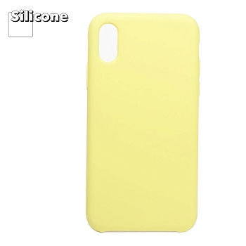 Силиконовый чехол "LP" для Apple iPhone X, XS "Protect Cover", желтый (коробка)