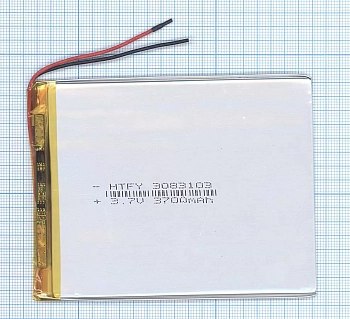 Аккумуляторная батарея Li-Pol (3x83x103мм), 2pin, 3.7В, 3700мАч