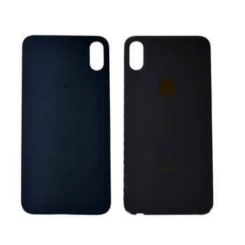 Задняя крышка (стекло) для iPhone XS (черная)