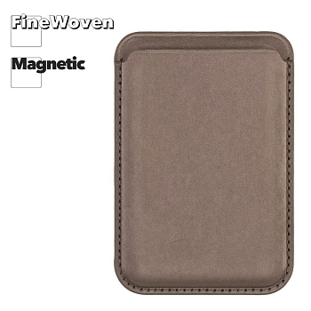 Чехол-бумажник магнитный MagSafe FineWoven для iPhone (Taupe)