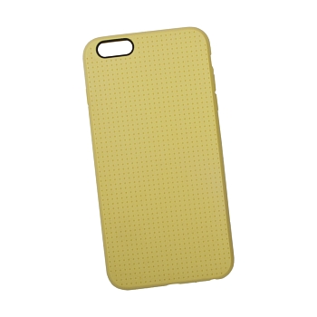 Силиконовый чехол "LP" для Apple iPhone 6 Plus, 6S Plus мелкая точка, желтый (коробка)